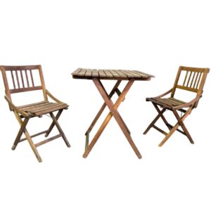 Set sedie e tavolo da giardino pieghevoli da bambino